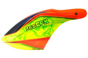 Airbrush Fiberglass Kollor Skull Canopy - BLADE 360 CFX